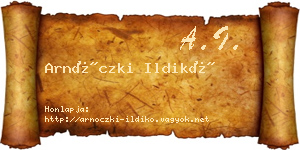 Arnóczki Ildikó névjegykártya